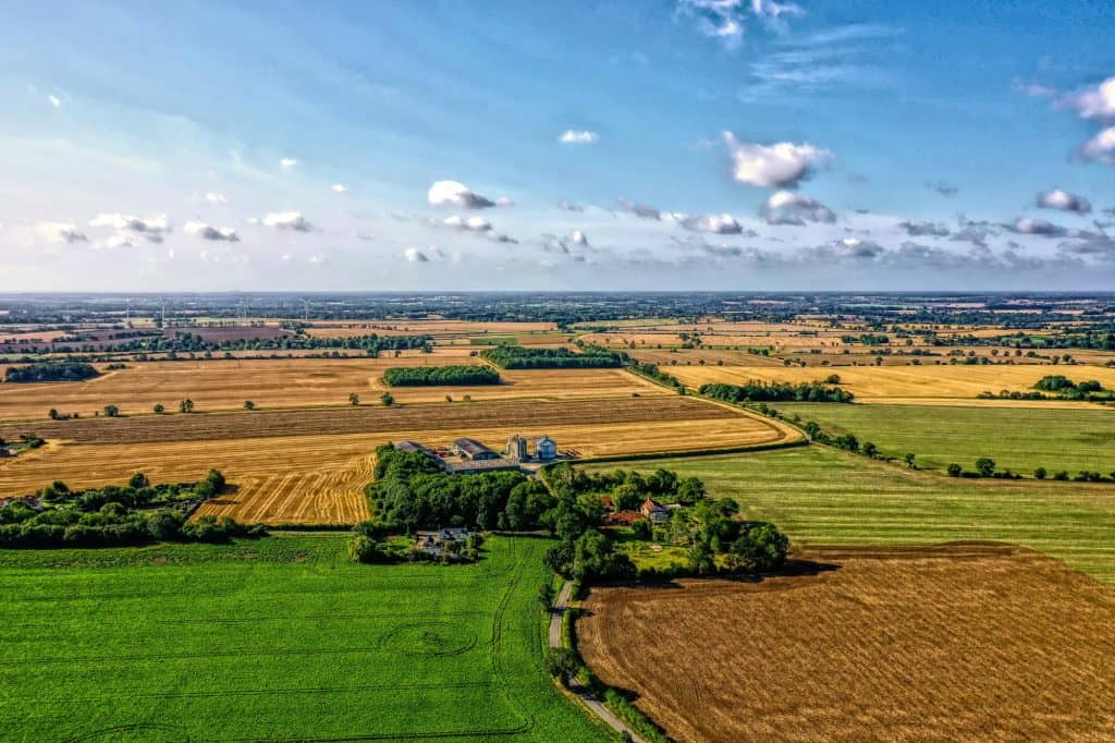 Suffolk countryside drone flight